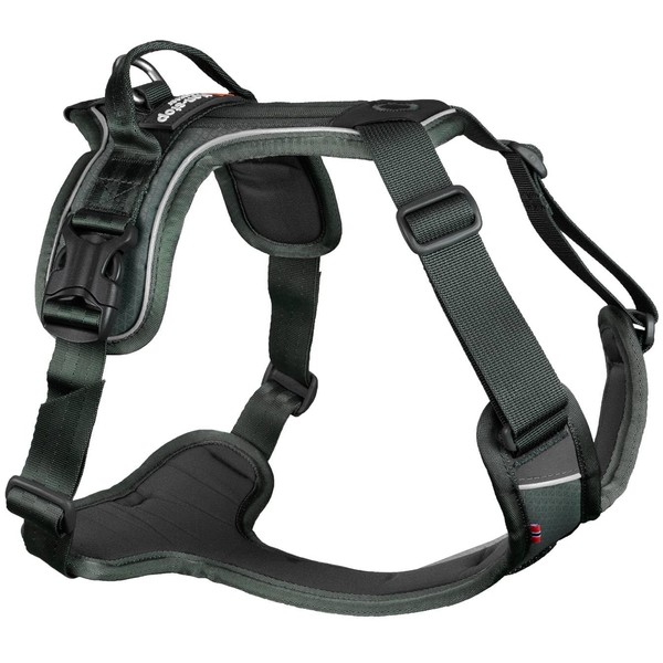 Non-stop dogwear Ramble Harness, Green, Guide and Everyday Harness, Size: