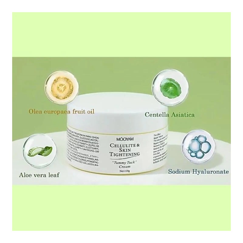 Mooyam 2 Cellulite & Skin Tightening "Tummy Tuck” Cream Elasticity