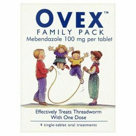 Family Pack - Threadworm Treatment, Effective Deworming for Adults & Children, One Dose, Easy-to-Swallow