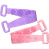 Toalla Exfoliante de Silicona para Ducha BEBEMOKO 2150V8T237 (2 Piezas)
