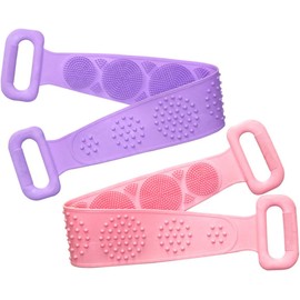 Toalla Exfoliante de Silicona para Ducha BEBEMOKO 2150V8T237 (2 Piezas)