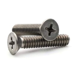 Phillips Flat Head Machine Screw 316 Stainless Steel - #6-32 x 1-1/4" Qty 1000