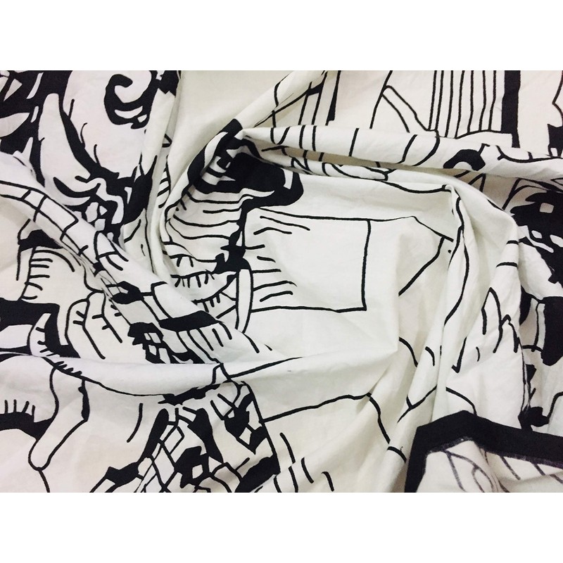 Judgement Tarot Cards Tapestry Black & White Judgement Small Tapestry