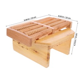 Baluue Sauna Stool Stools Chair Foot Spa Foot Roller Massage Footrest Sauna Foot Stool Bath Foot Sauna Leg Rest Foot Tool Relaxing Foot Circulation Feet Foot Bath Portable Outdoor Wood
