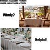 24 Pcs Transparent Tablecloth Clips, Plastic Table Cloth Clips，Windproof Table