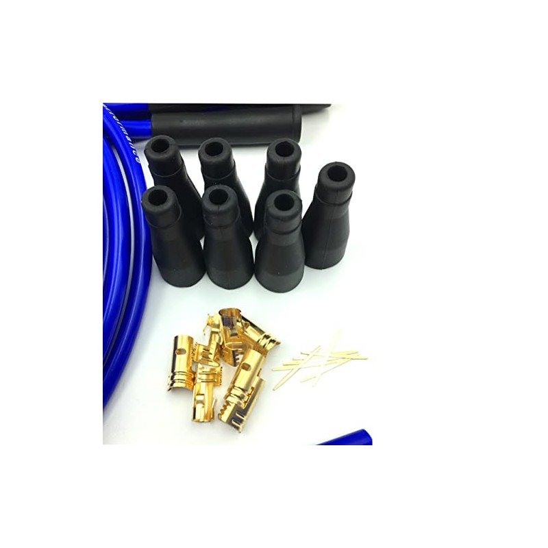 Accuspark Blue Silicon 8mm HT lead Custom leads for 4