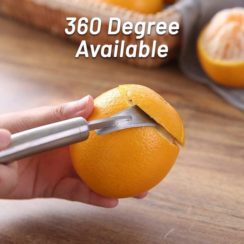 Stainless Steel Orange Peeler - Wide Using Fruit Slicer Cutter