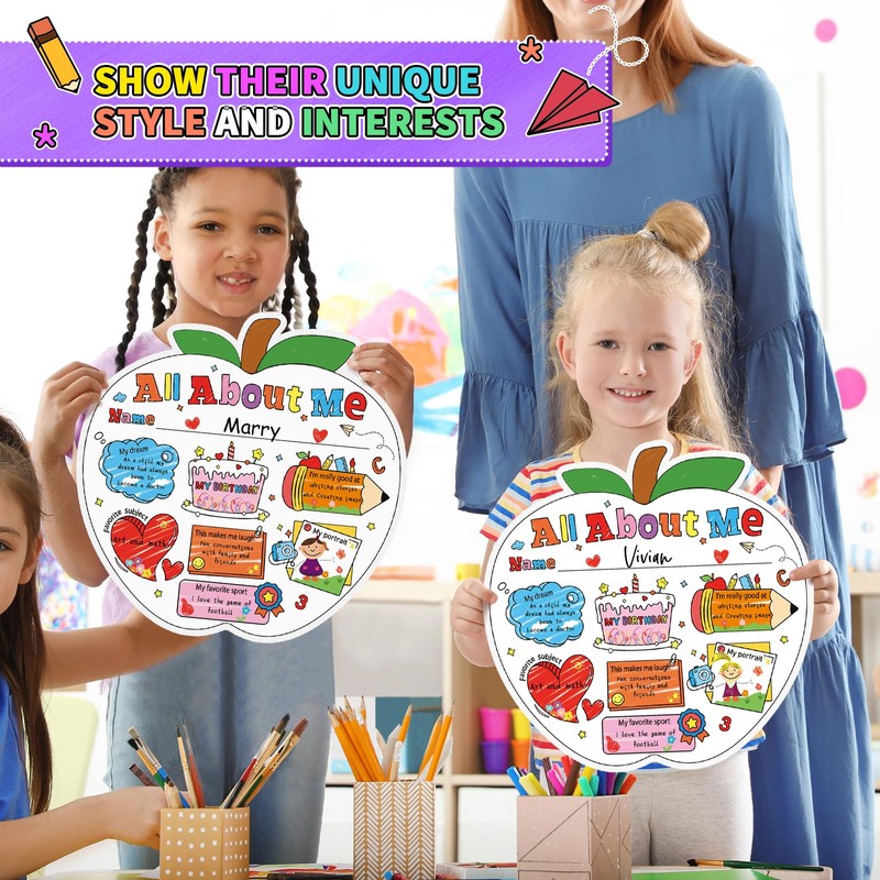 40 Packs All About Me Posters, Star Student of the