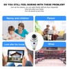 360 Degree Light Bulb Camera 1920 X 2160 Auto Tracking