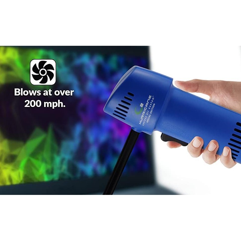 O2 Hurricane Compressed Air Duster – Powerful 200 MPH Cordless