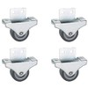 Dörner + Helmer Parquet Fixed Castors, Set of 4, 38