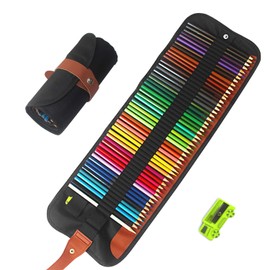 Iroenpitsu Colored Pencils, 50 Colors, For Adult Coloring, Art Supplies Set, Graduation Entrance, School Entrance, Memorabilia, For School Materials, Painting, Pencil Sharpener