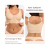 FeelinGirl Post Surgery Compression Bra Front Closure Bra Wirefree Mastectomy