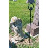 Carson 36" Black Metal Wreath Stake - In-Ground Wreath Hanger