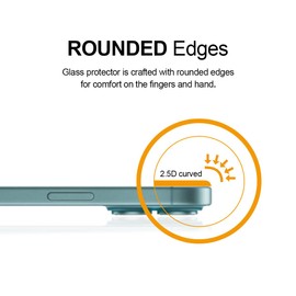 Supershieldz Supershieldz (3 Pack) Designed for iPhone 16 / iPhone 15 (6.1 inch) Tempered Glass Screen Protector, Anti Scratch, Bubble Free