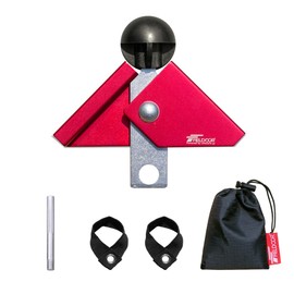 FIELDOOR Two-way Parts (Red) Two-way Tarp with Tip Pin Storage Bag with Belt for Securing Poles Lantern Hole Pole One-Pole Tent Two-Pole Tent Teepee Tent Easy Lightweight