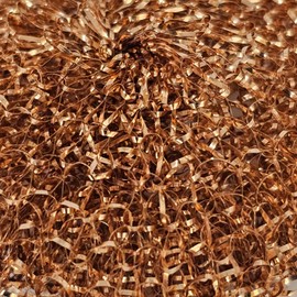 escleano Copper Sponges, Scourer, 100% Copper, Cleaning Sponge, Pot Scraper, for Scratch-Free Cleaning, Pack of 3 (3 x 20 g)