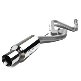 DNA MOTORING CBE-ME95NT Muffler CatBack Exhaust System [Compatible with 95-99 Mitsubishi Eclipse / 95-98 Eagle Talon Does NOT Fit Turbo Models]