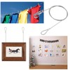 IDGGDI 6 Pack Picture Rail Hooks and Wire Hanging System,