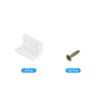 sourcing map 8Pcs 90 Degree Plastic Corner Braces, 22x38x22mm Nylon