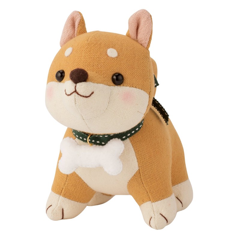 オリムパス製絲 ぬいぐるみキット 福招き犬 茶柴 PA755