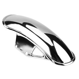 Motorcycle Front Fender Fairing Cover Front Fender Mud Flap Guard Fairing Mudguard Cover for GN125 GN250(Chrome)