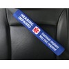Hearing Impaired Cochlear Implant Medical Alert Seat Belt Cover (Blue)