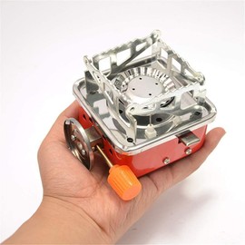 HUGEE Portable Gas Stove - Mini Gas Camping Stove, Gas Stove Camping Stove, Folding Metal Canister, Stove Camping Gas Stove for Hiking, Picnic, Trekking and Outdoor Activities