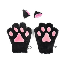 Coolchange Cat Ears Cosplay Set of 2 Cats Paws and 2