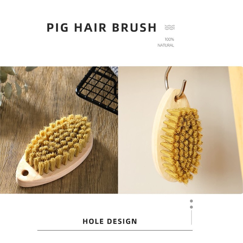 2Pcs Mane Laundry Brush Multi-use Clothes Shoes Brushes Household Cleaning