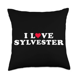I Love Sylvester Matching Girlfriend & Boyfriend Sylvester Throw Pillow
