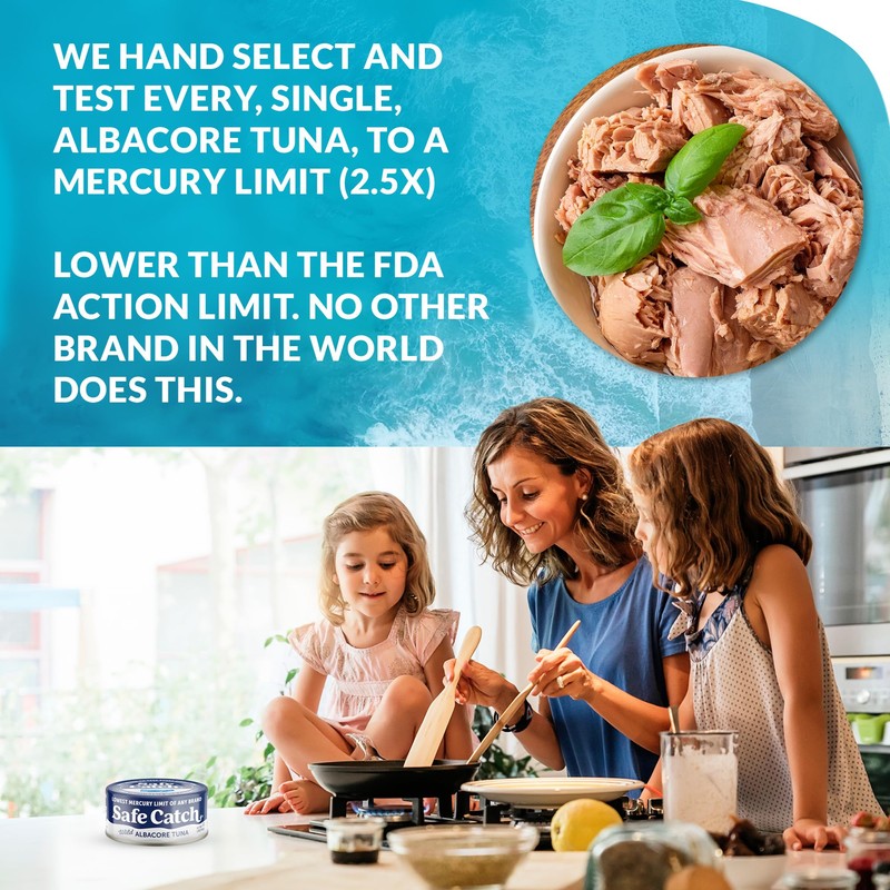 Safe Catch Wild Albacore Tuna Canned Low Mercury Can Tuna