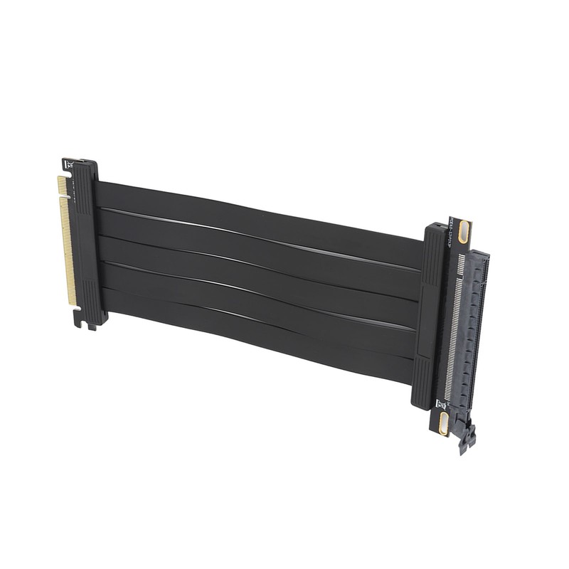 PCIE 4.0 X16 Extender 180 Degree 26GB/s 7.9in Long Gold