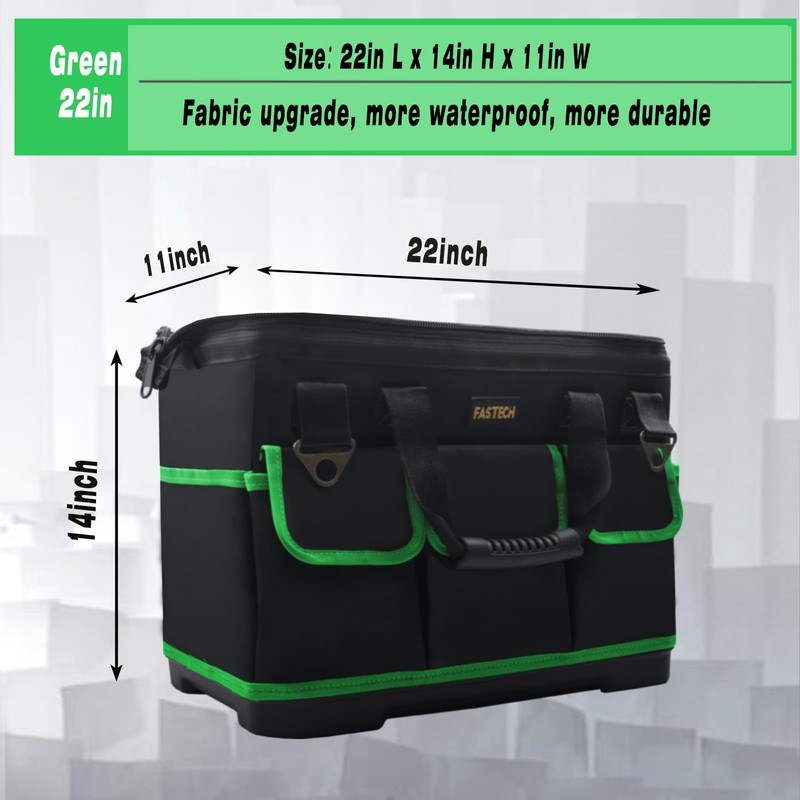 FASTECH 22 Inch Tool Bag With Molded Base and Comfortable