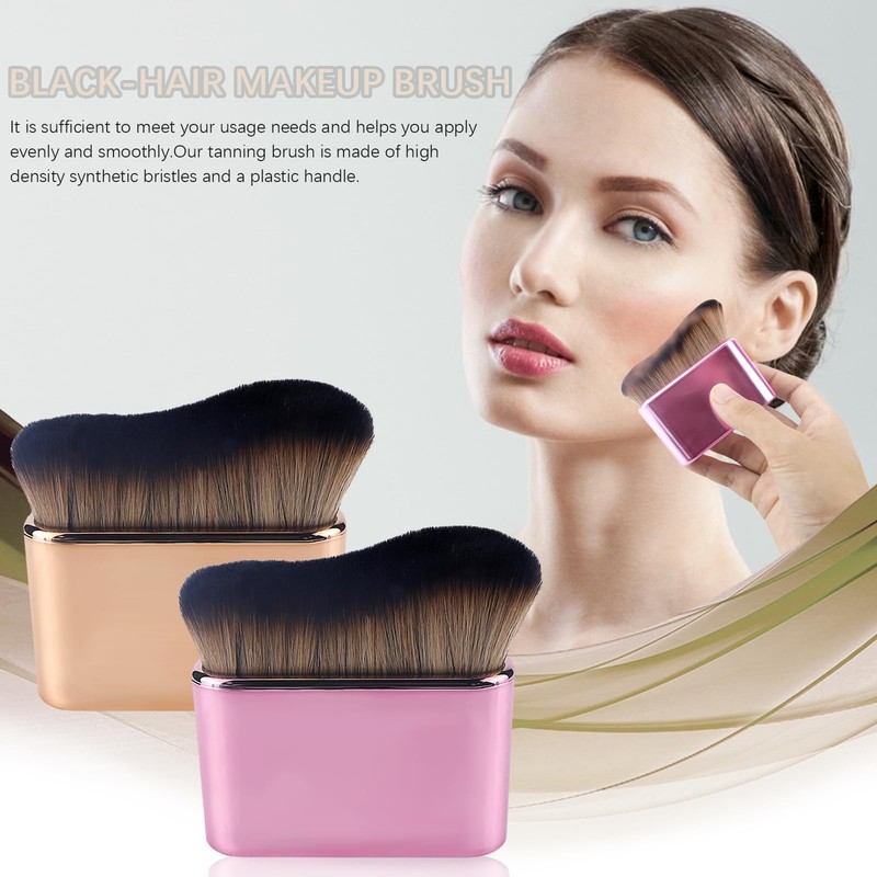 2pcs Self Tanner Brush Body Makeup Brushes Liquid Foundation for