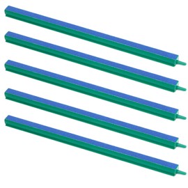 DeKago 14 Inch Aquarium Air Stones Bar - Air Stone Kit with 5 Pcs Square Oxygen Diffuser Long Bubble Release Mineral Airstones for Fish Tank Pumps DWC Bucket Reservoir Pond