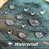 Table Runner Ginkgo Leaf Linen Waterproof Outdoor Polyester Durable Blue