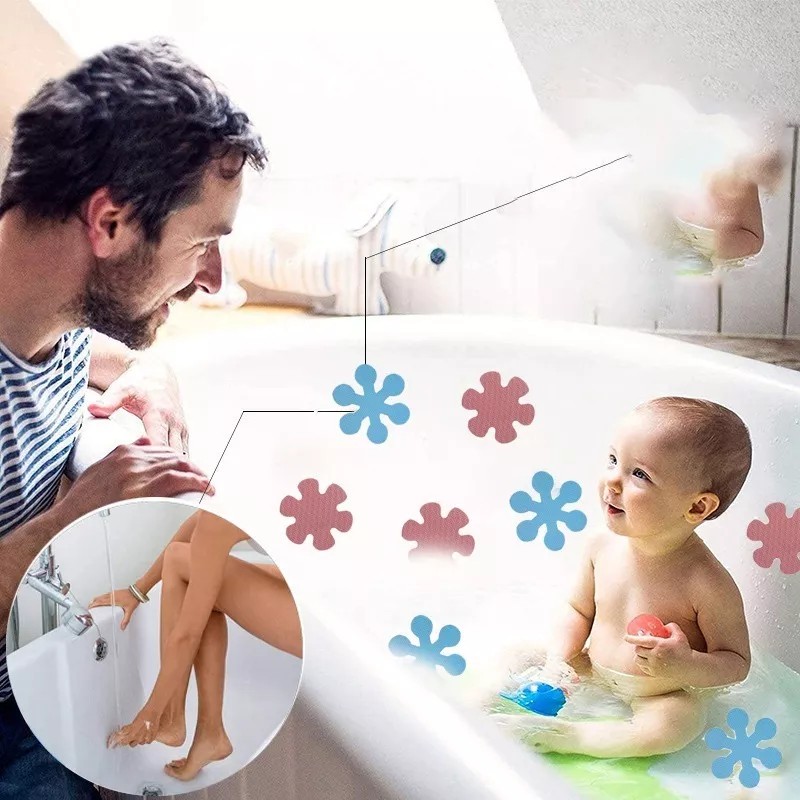 Dolores 24pcs Adhesivas Antideslizantes Bañera Ducha Pegatinas Tiras