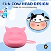 2-pack Cow Head Milk Bottle Caps,Silicone Milk Carton Cap,Funny Pouring