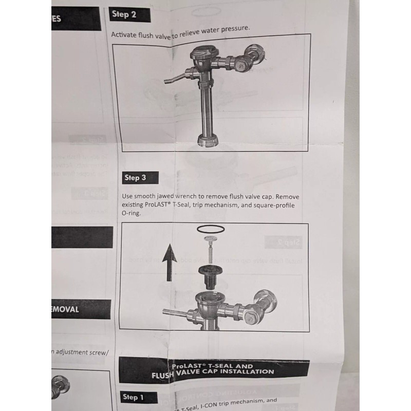 Sloan I-CON ProLAST T-Seal Rebuild Kit for Manual Urinal Flush
