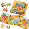 Magnetic Puzzles for Kids Ages 3-5, 3 in 1 Dinosaurs Magnetic Jigsaw Puzzle Book, Travel Puzzles Toys for Toddlers 3-8 Year (Dinosaur World)