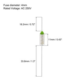 sourcing map 4Pcs Metal Temperature Thermal Fuse RY105 105 °C 221°F 15A 250V Cutoff Thermal Fuse for Motor Transformer Electric Industrial Home Appliance