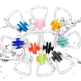 Voarge Swimming Nose Clip, Pack of 10, Swimming Nose Clip, Nose Clip for Adults and Children, Swimming Divers and Beginners