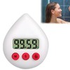 Digital Shower Timer, Bathroom Clock Water Drop Shape, Shower Clock,