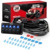 Nilight 16AWG 14AWG 12AWG LED Light Bar Wiring Harness 5Gang