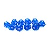 D12 Dice, 10 pcs Polyhedral Dices Set Clear 12 Sided