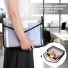 Plastic Expanding File Folder, Transparent envelopes with Snap Closure, No