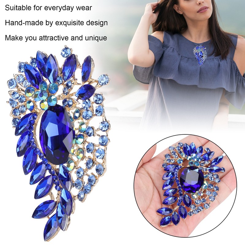 2Pcs Corsage Brooch Fashion Retro Exquisite Alloy Pins Applique Clothing