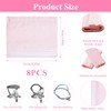 8 Pack Satin CPAP Strap Covers, Dual-Layer Satin/Polar Fleece CPAP