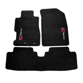 EVPROXP Floor Mats Compatible with 01-05 Civic 2Door 4Door & 02-05 Civic SI 3 Door Hatchback, Black Nylon Factory Fitment Carpet Front & Rear 3PCS Set, with Type S